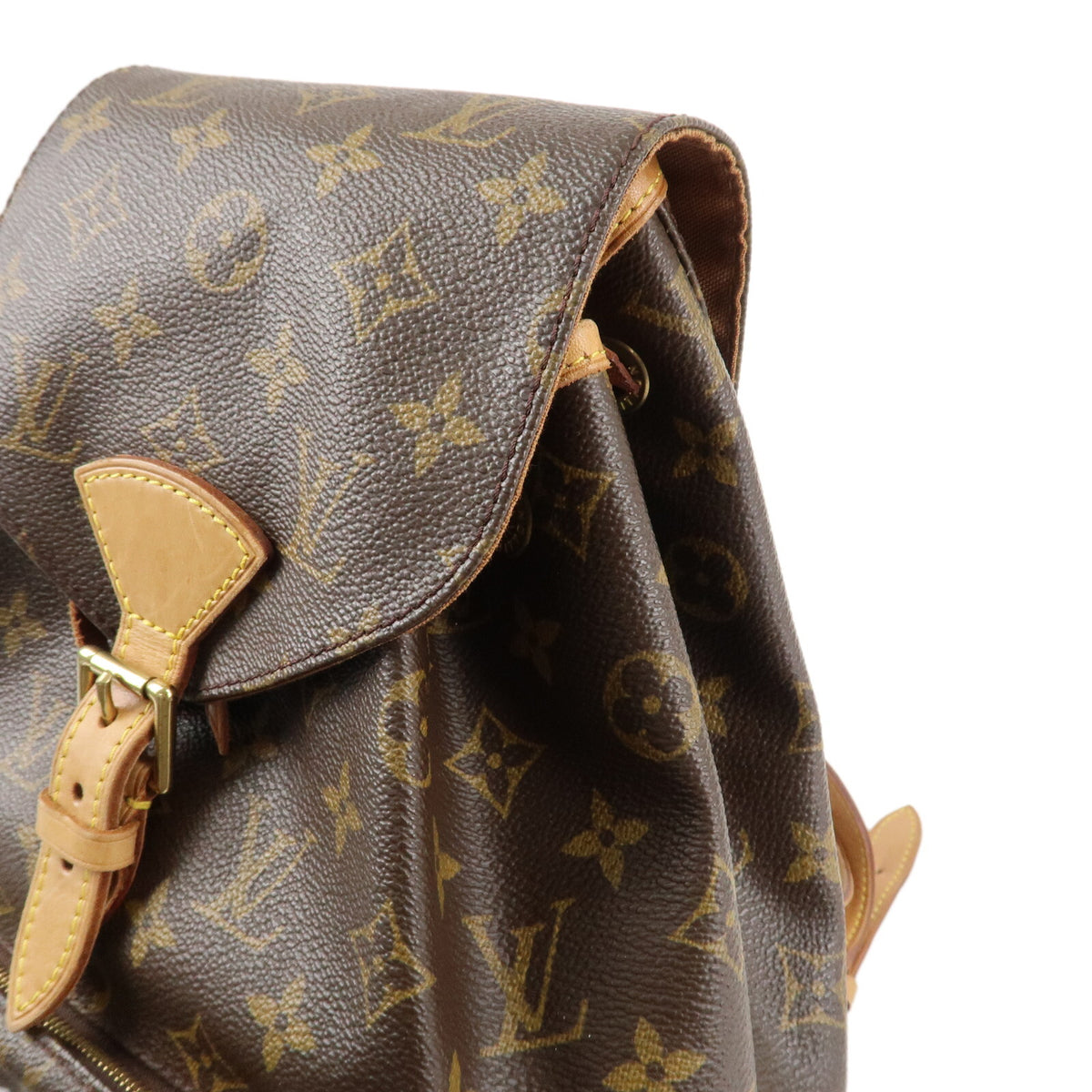 Louis Vuitton Montsouris MM Monogram Backpack M51136 Ruck Sack Preowned Auth13