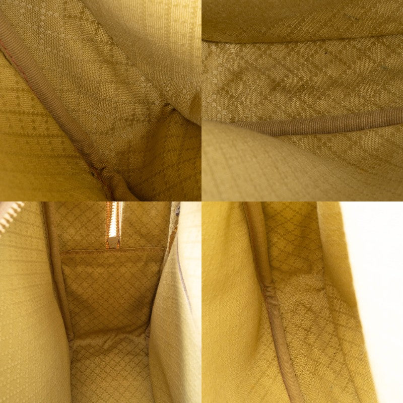 GUCCI Old Gucci Micro GG PVC Boston Bag Travel Beige Brown Vintage Preowned12