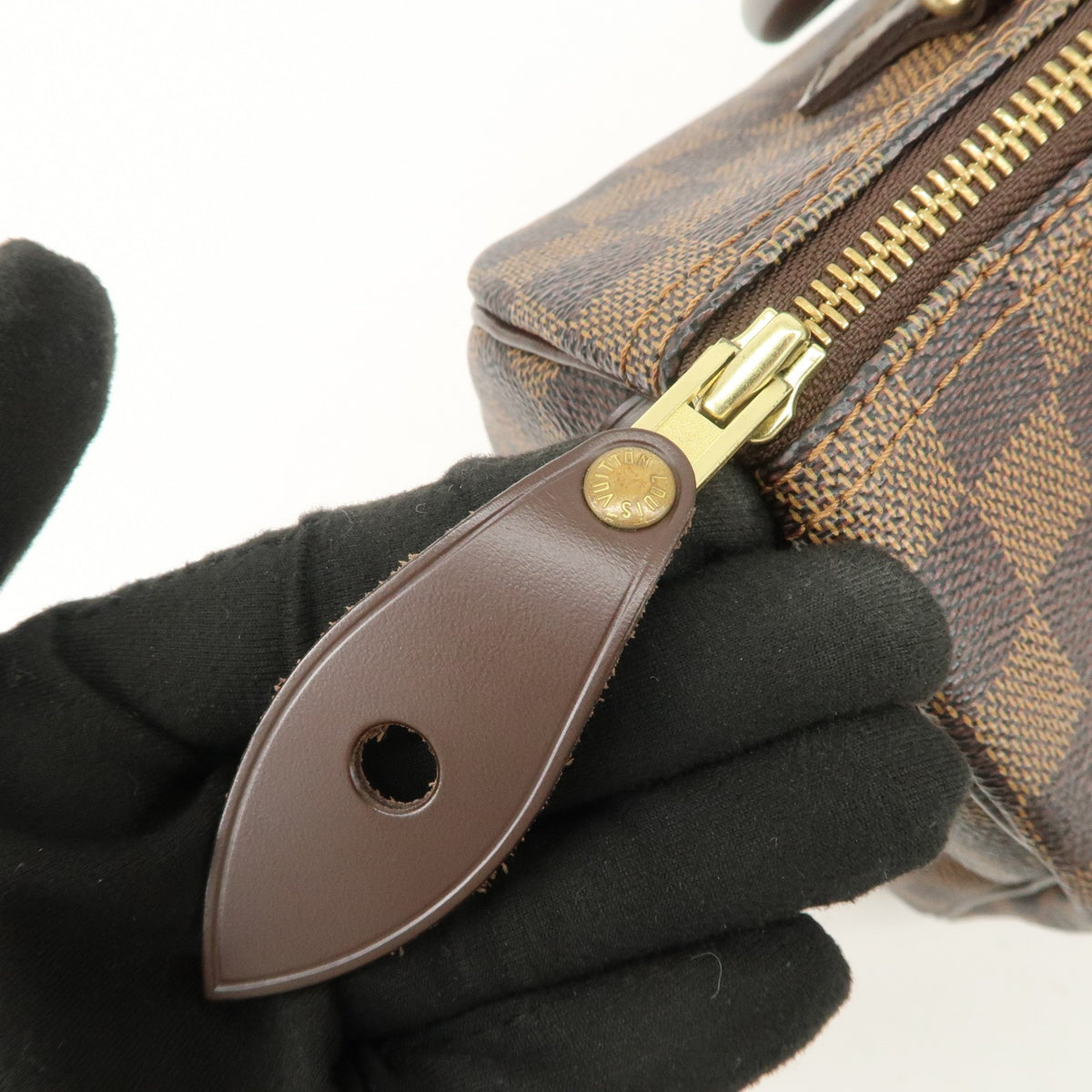 Louis Vuitton Speedy 25 Damier Ebene Handbag Boston Bag N41532 Preowned Auth12