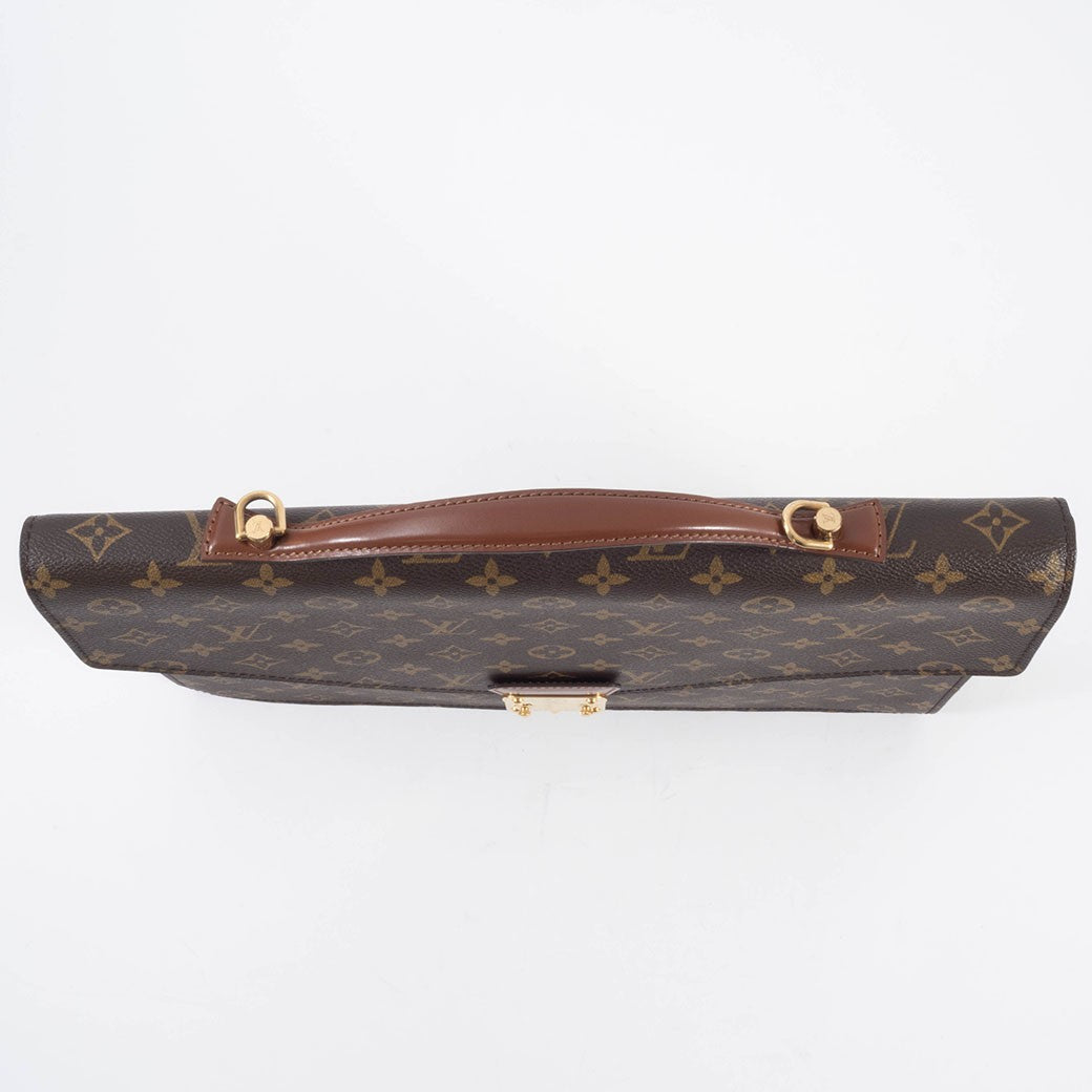 LOUIS VUITTON PorteDocuments Bandouliere Monogram Business Bag M53338 Preowned6