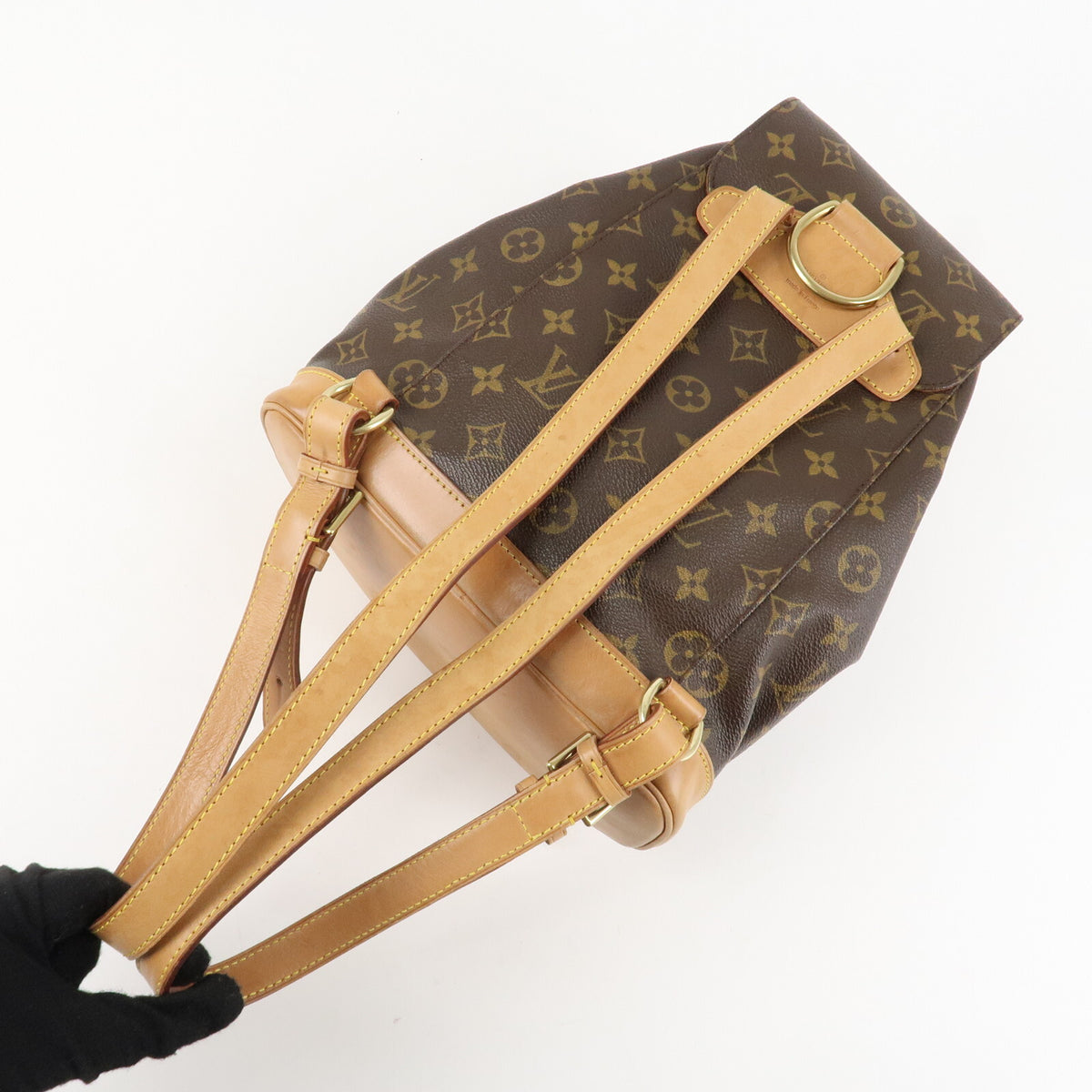 Louis Vuitton Montsouris MM Monogram Backpack M51136 Ruck Sack Preowned Auth5