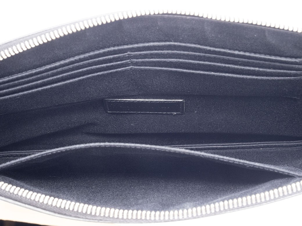 Auth Saint Laurent Clutch Bag Second Bag Pouch Black 397294 Reuse Used Preowned8