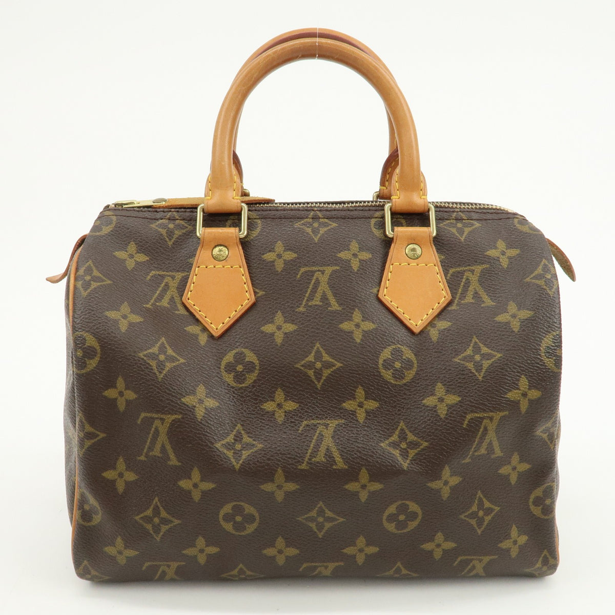 Louis Vuitton Monogram Speedy 25 Boston Bag Hand Bag Brown M41528 Auth Used F/S1