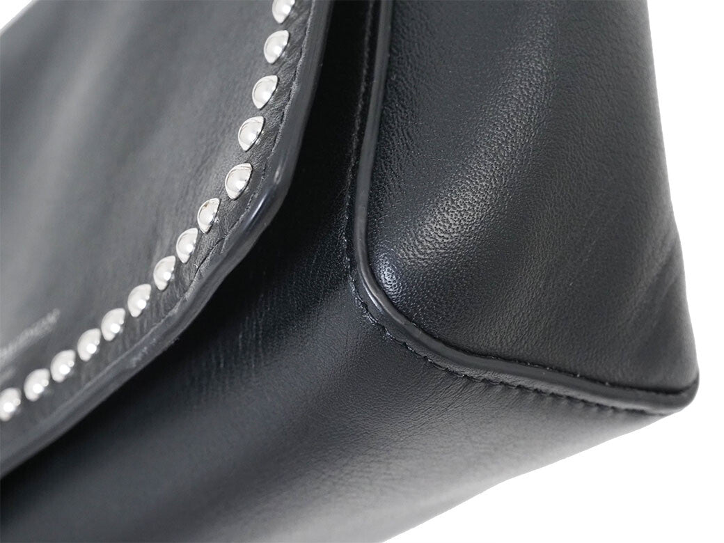 J&M Davidson Shoulder Bag Drawer Special Order LAMIA Studded Black Women Leather5