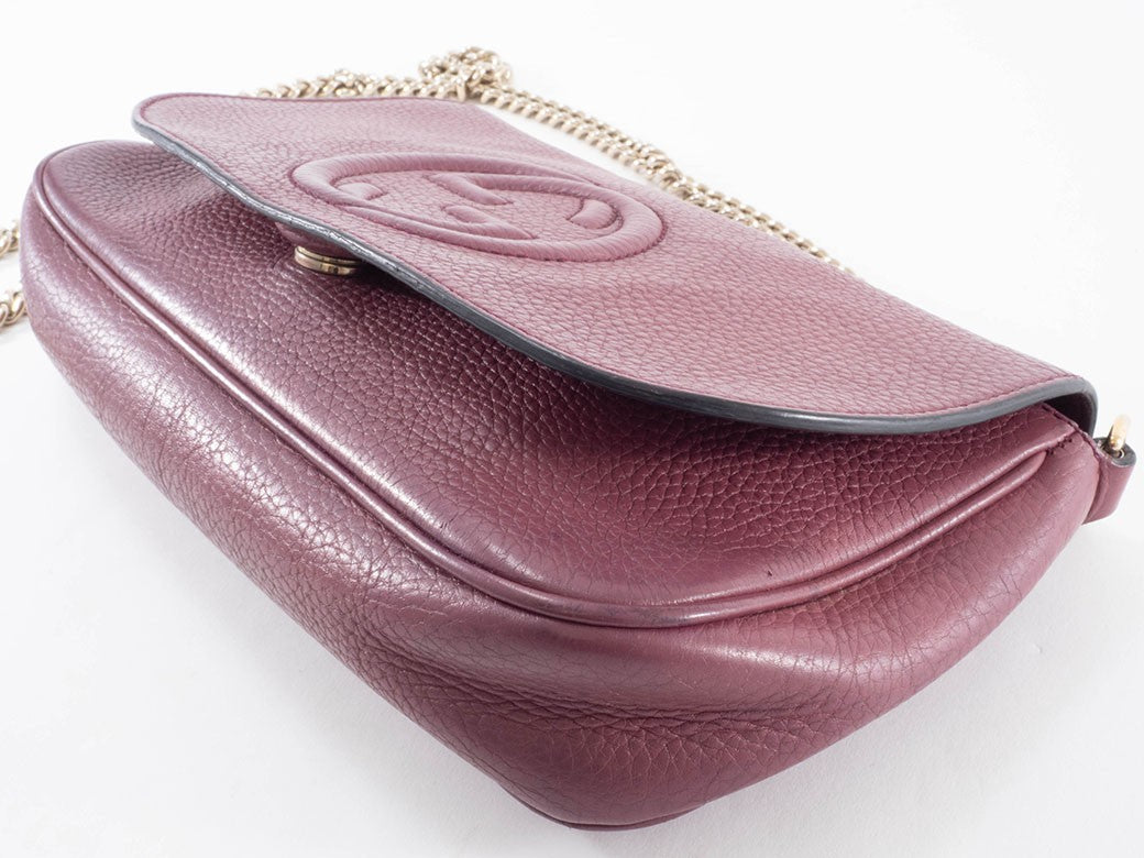 GUCCI Soho Interlocking G Chain Crossbody Shoulder Bag 336752 Womens Preowned6