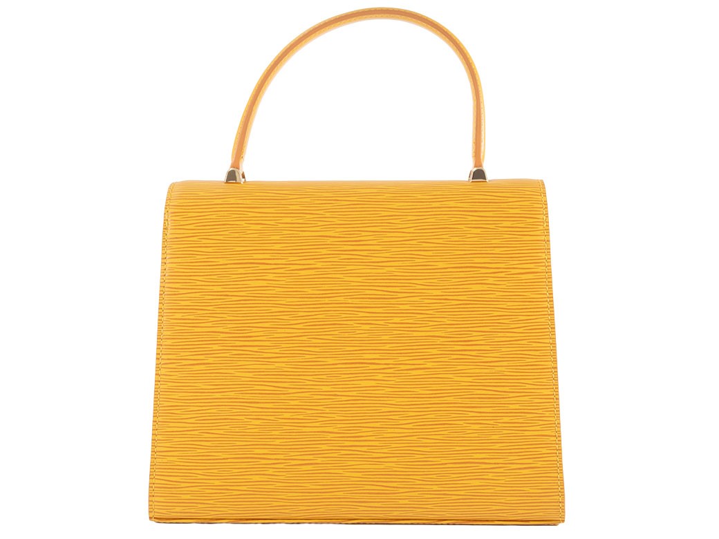 Auth LOUIS VUITTON Handbag Marselb Epi Tassili Yellow M52379 Reuse Used2