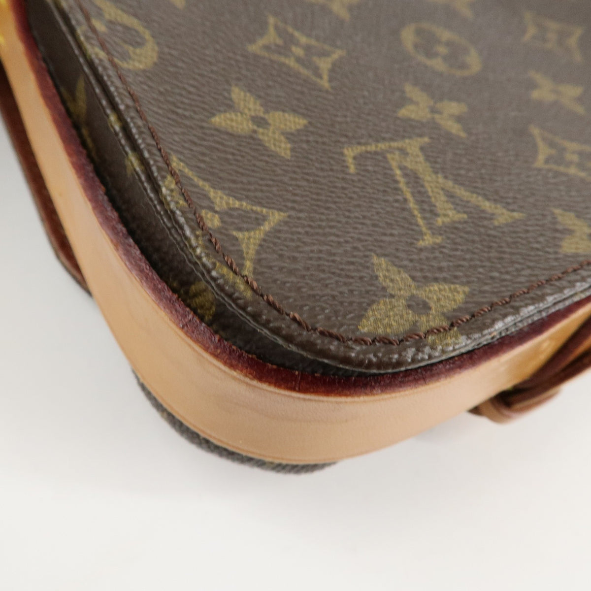 LOUIS VUITTON Mini Cartouchiere Monogram Crossbody Shoulder Bag M51254 Preowned14