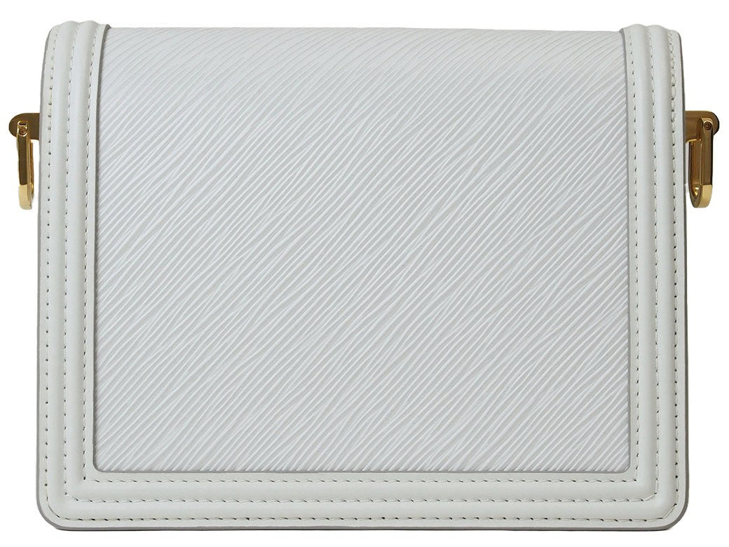 Louis Vuitton Dauphine NV Mini Crossbody Shoulder Bag Epi  White Preowned Auth2