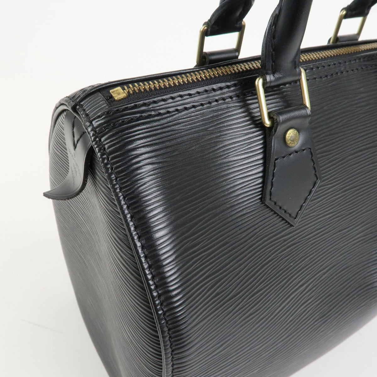 Louis Vuitton Handbag Speedy 25 Epi Leather Boston Bag Noir M59032 Used F/S14