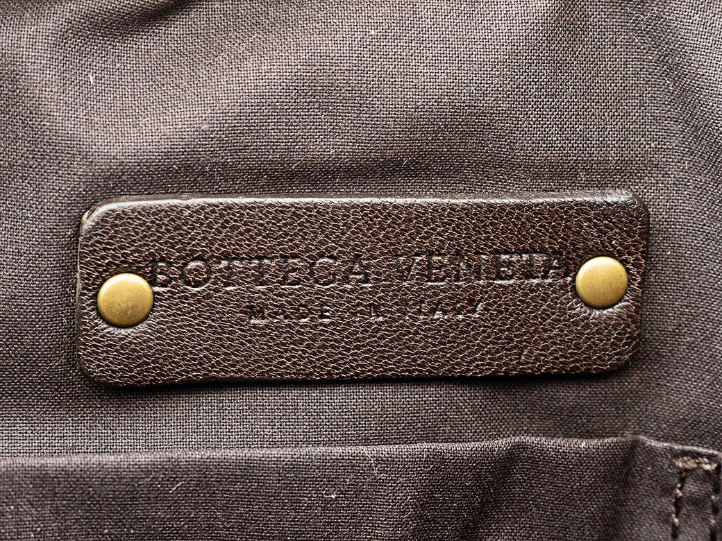 BOTTEGA VENETA Intrecciato Crossbody Shoulder Bag Dark Brown Leather Preowned18
