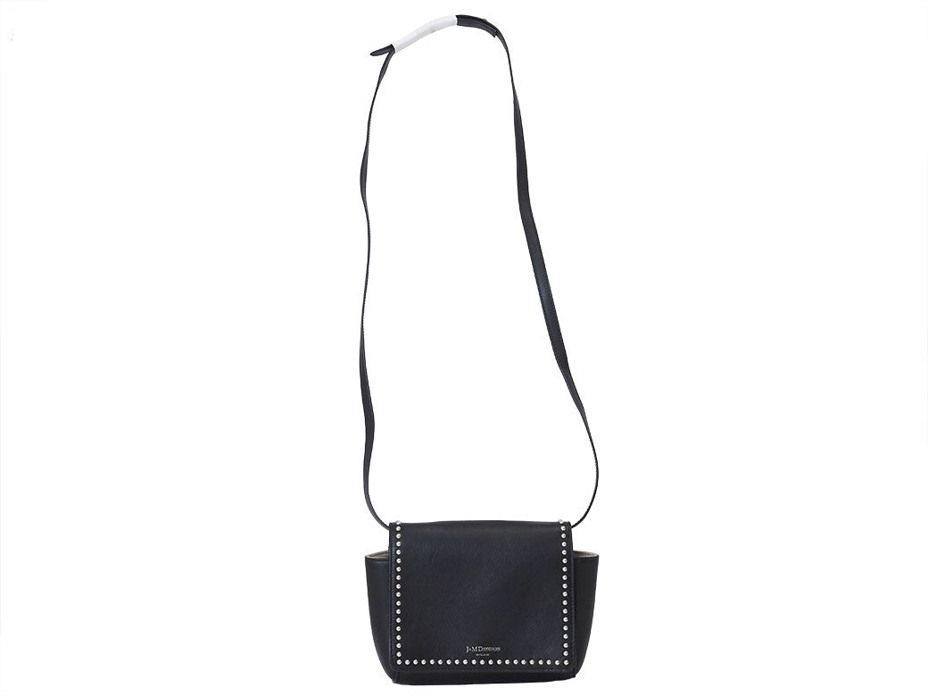 J&M Davidson Shoulder Bag Drawer Special Order LAMIA Studded Black Women Leather1