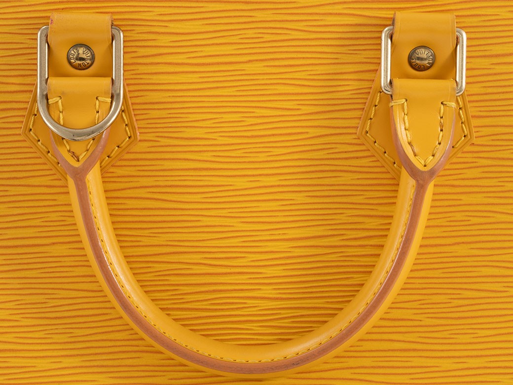 LOUIS VUITTON Alma PM Epi Leather Yellow Womens Handbag M52149 Preowned Auth9