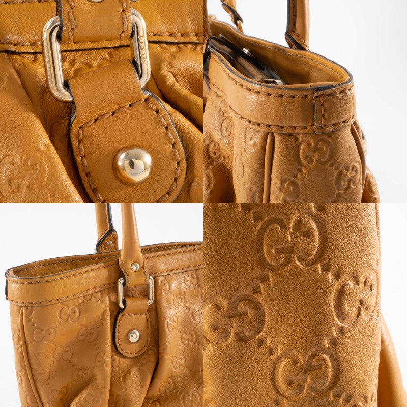 GUCCI Guccissima Sukey Leather Womens Shoulder Tote Bag Brown 296835 Preowned15