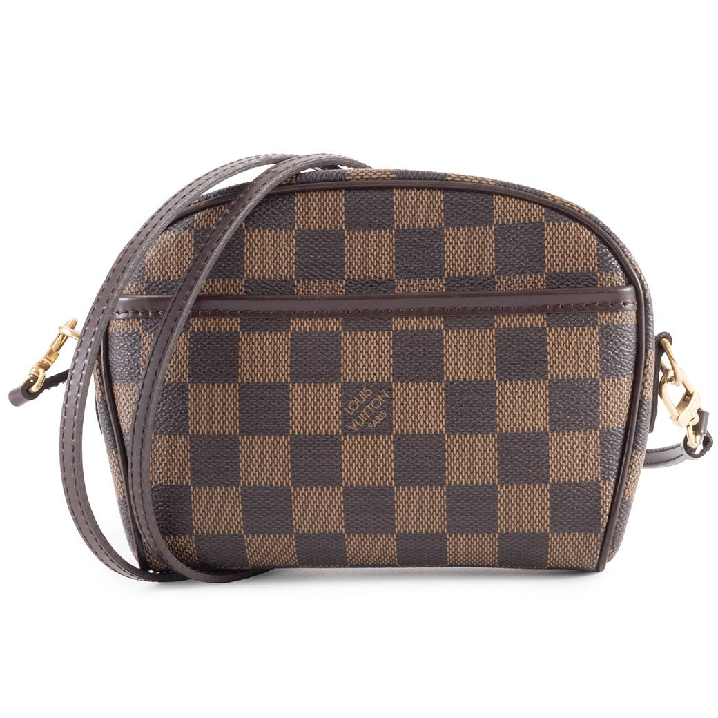 Louis Vuitton Ipanema PM N51296 Damier Ebene Canvas Brown Shoulder Bag Preowned0