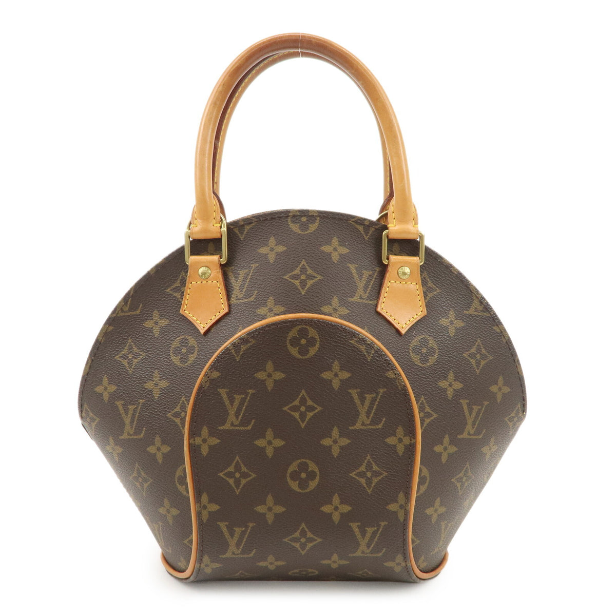 Authentic Louis Vuitton Monogram Ellipse PM Hand Bag Brown M51127 Used F/S0