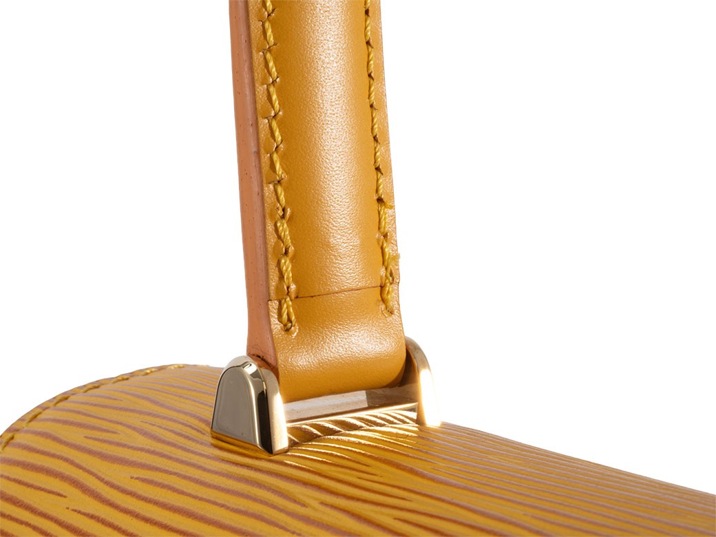 Auth LOUIS VUITTON Handbag Marselb Epi Tassili Yellow M52379 Reuse Used14