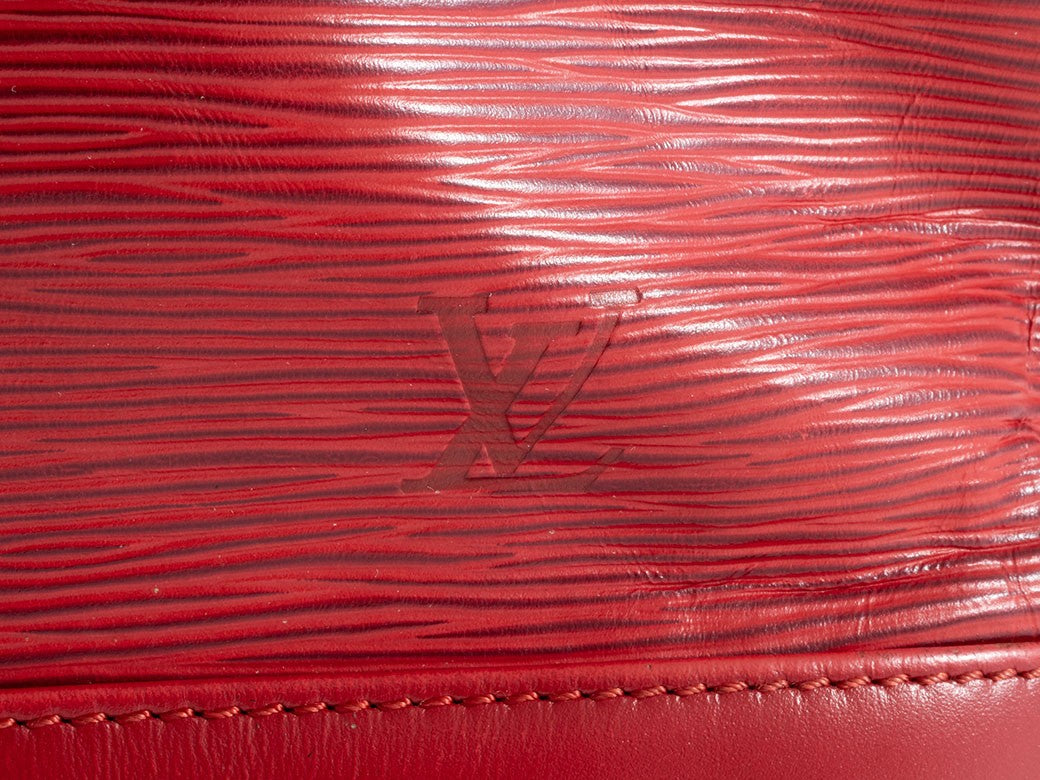 LOUIS VUITTON Noe Epi Leather Shoulder Bucket Drawstring Red M44007 Preowned5