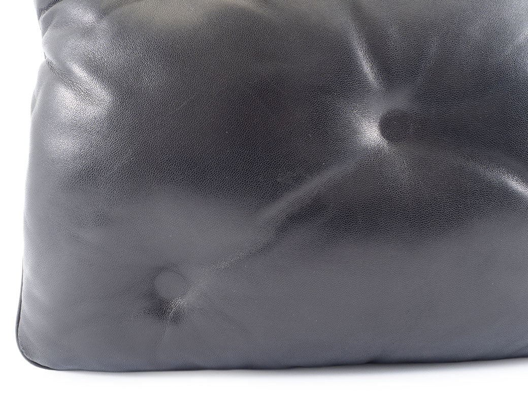 Maison Margiela Glam Slam Clutch Bag Black Nappa Leather Large Preowned Auth7