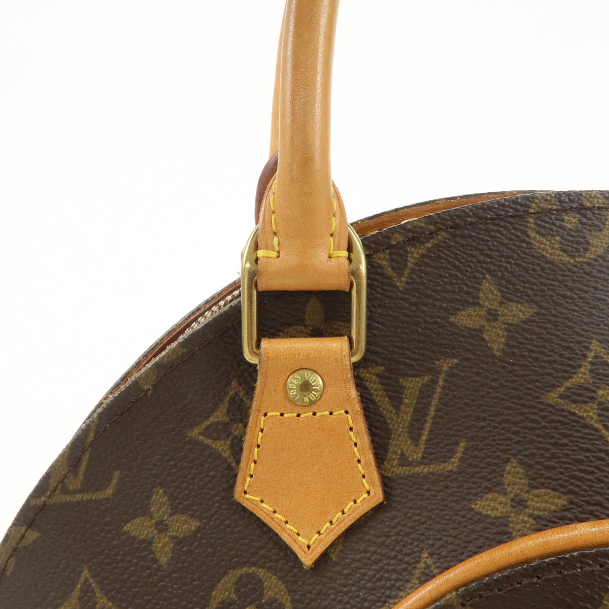 Authentic Louis Vuitton Monogram Ellipse PM Hand Bag Brown M51127 Used F/S8