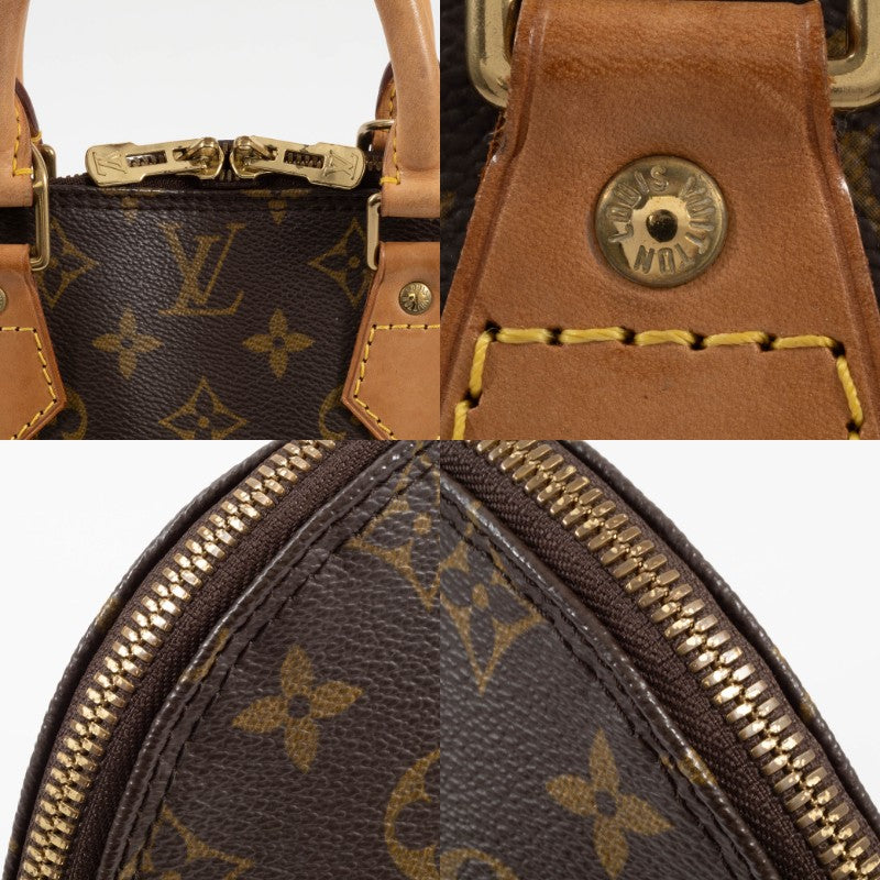 LOUIS VUITTON Alma PM Monogram Womens Handbag M51130 Brown Leather Preowned12