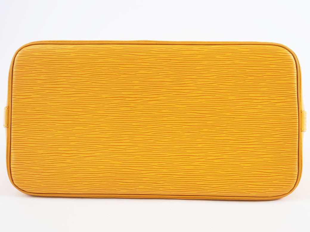 LOUIS VUITTON Alma PM Epi Leather Yellow Womens Handbag M52149 Preowned Auth3