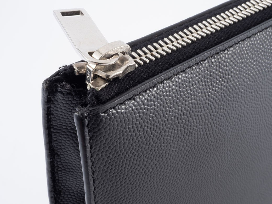 Auth Saint Laurent Clutch Bag Second Bag Pouch Black 397294 Reuse Used Preowned20