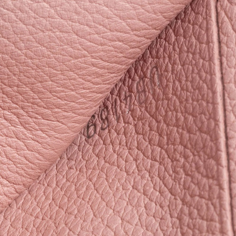 LOUIS VUITTON Portefeuille Lockmini Womens Wallet Rose Ballerine Preowned Auth18