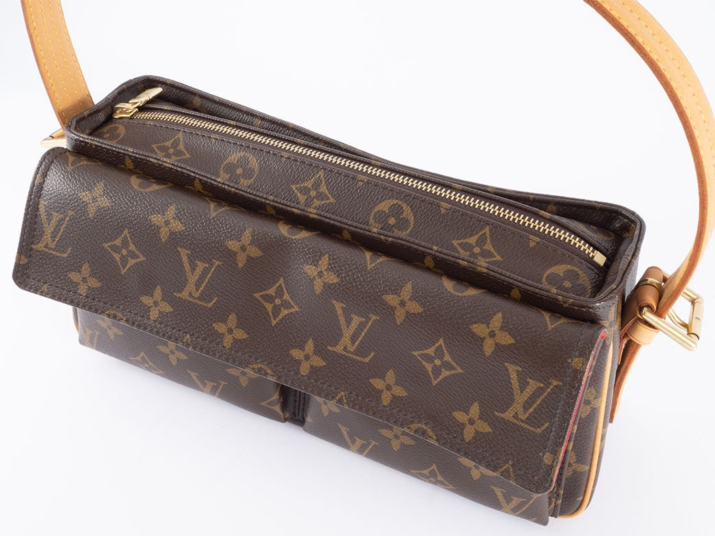 Louis Vuitton Bag Vivacite MM Monogram Shoulder Bag M51164 Reuse Used Preowned9