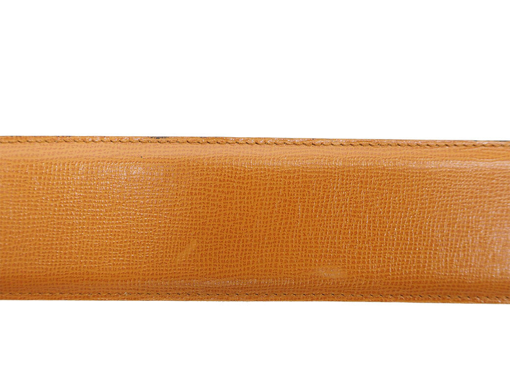 Dior Vintage Parisienne Belt Camel M Waist Mark Belt Ladies Reuse Used Preowned5