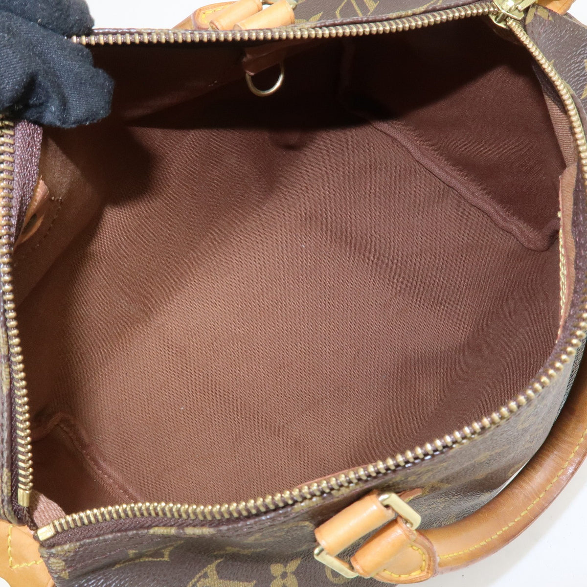 Louis Vuitton Monogram Speedy 30 Boston Bag Hand Bag Brown M41526 Auth Used F/S19