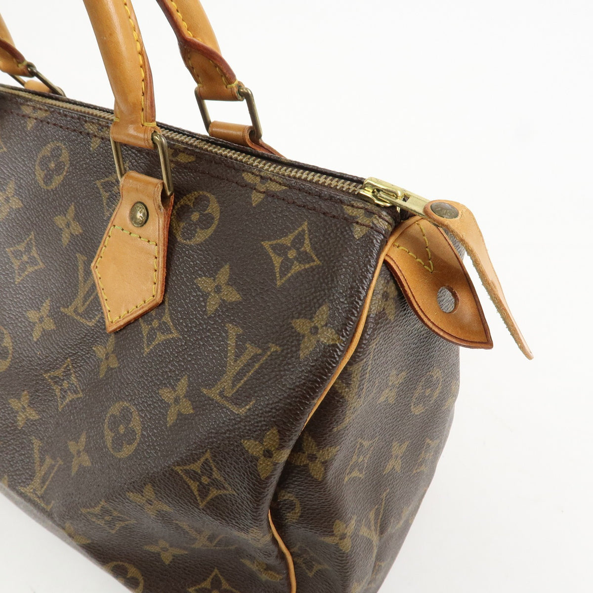 Louis Vuitton Monogram Speedy 30 Boston Bag Hand Bag Brown M41526 Auth Used F/S14