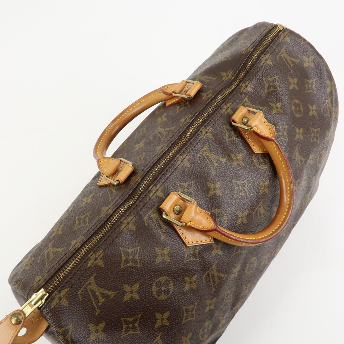 Louis Vuitton Monogram Speedy 40 Hand Bag Boston Bag Brown M41522 Auth Used F/S18
