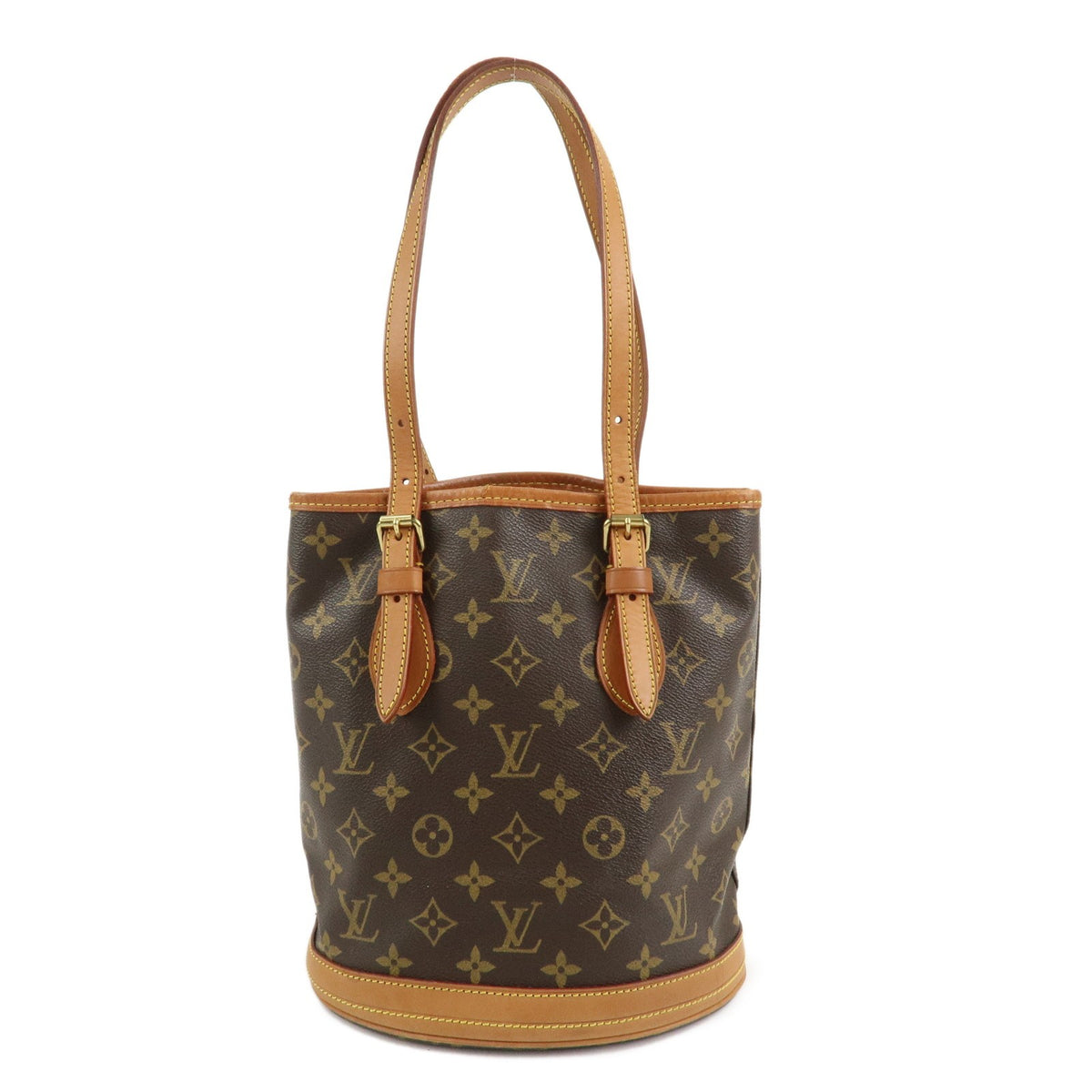 Louis Vuitton Handbag Monogram Canvas Bucket PM Brown M42238 Authentic Used F/S0