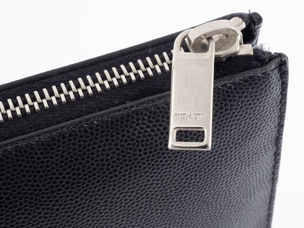 Auth Saint Laurent Clutch Bag Second Bag Pouch Black 397294 Reuse Used Preowned4