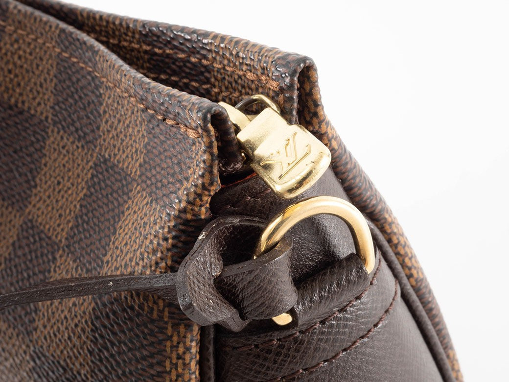 Louis Vuitton Trousses Makeup N51982 Damier Ebene Canvas Handbag Preowned17