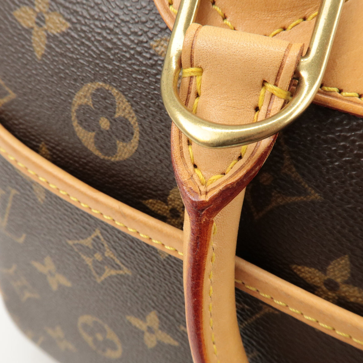 Louis Vuitton Monogram Trueville Womens Handbag Brown M42228 Preowned Auth6