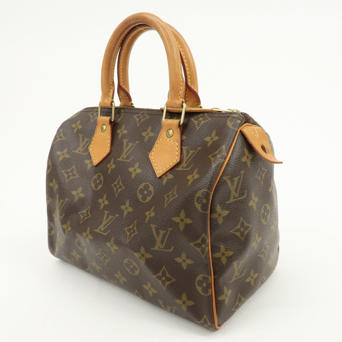 Louis Vuitton Monogram Speedy 25 Boston Bag Hand Bag Brown M41528 Auth Used F/S2