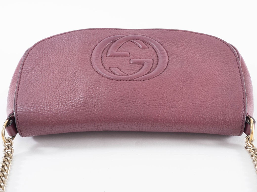 GUCCI Soho Interlocking G Chain Crossbody Shoulder Bag 336752 Womens Preowned4