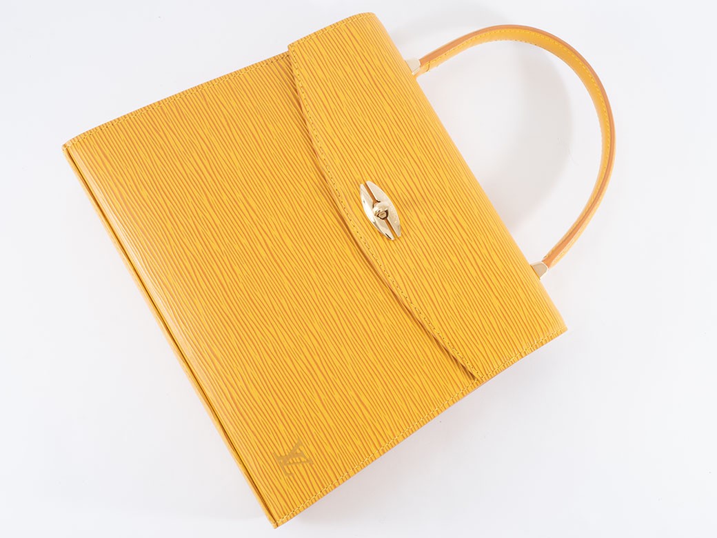Auth LOUIS VUITTON Handbag Marselb Epi Tassili Yellow M52379 Reuse Used18