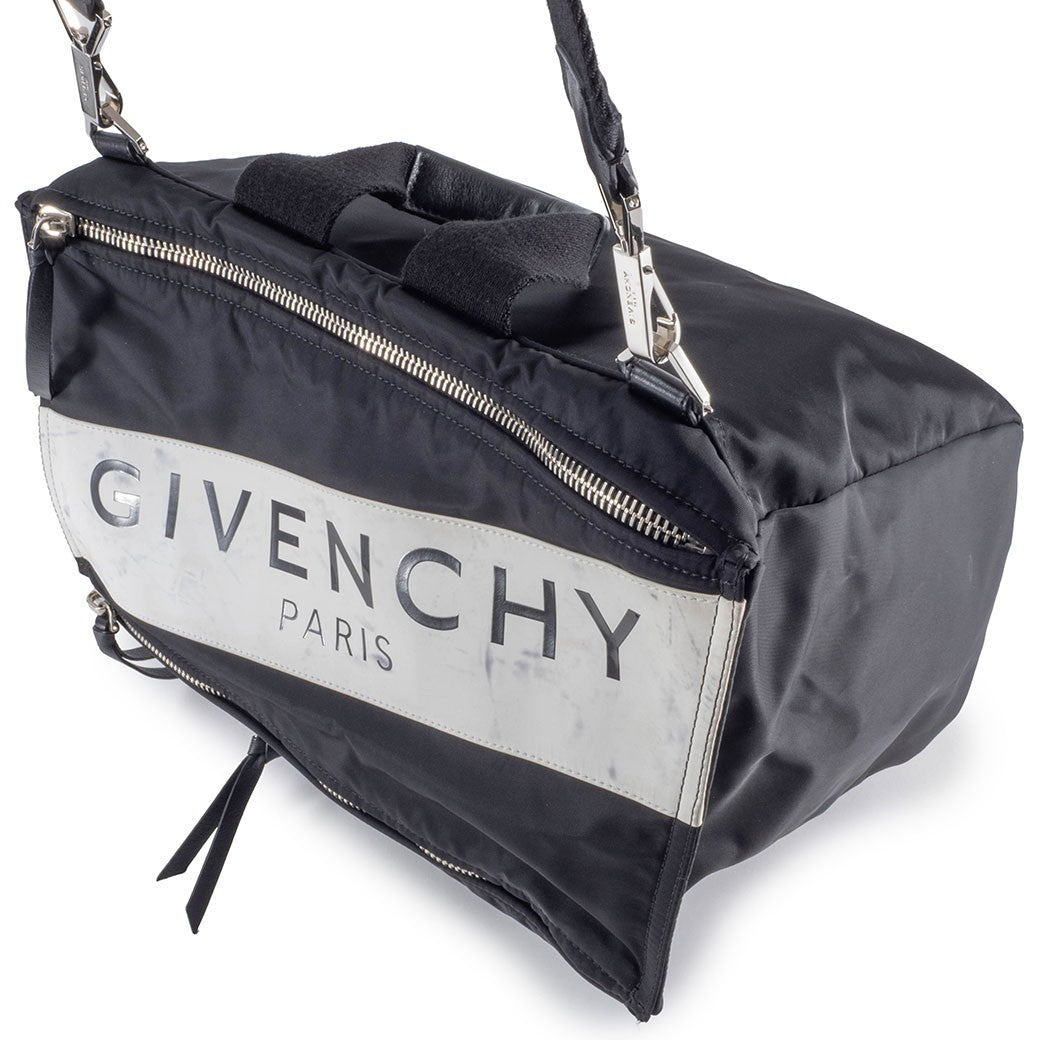 GIVENCHY Pandora Nylon Shoulder Bag Black Men Convertible Preowned Reuse Used23
