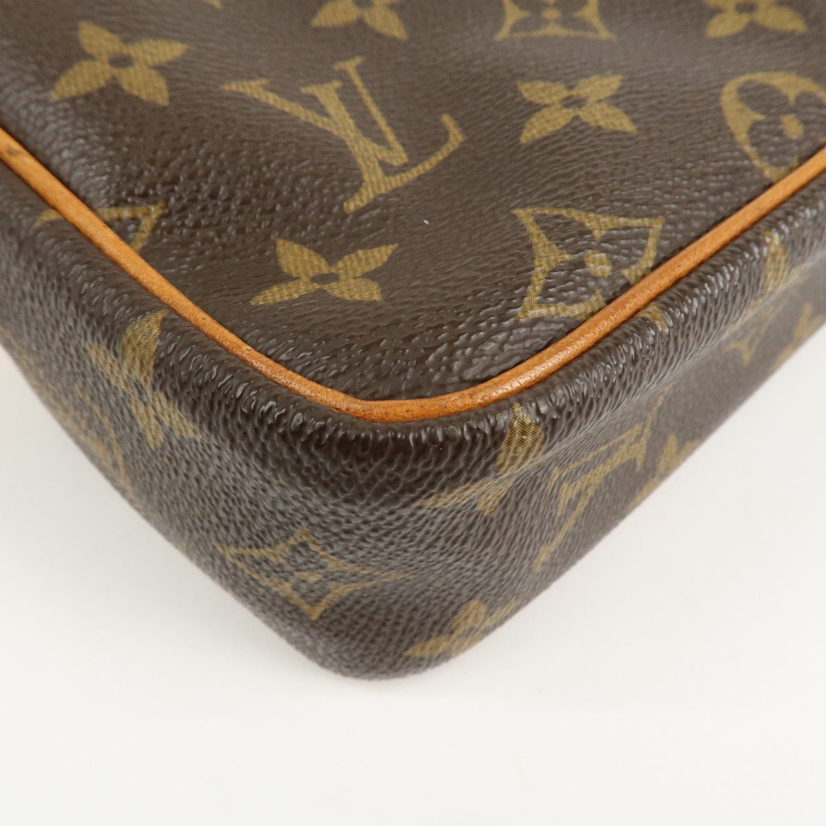 Louis Vuitton Monogram Compiegne 28 Pouch Clutch Bag Brown M51845 Auth Used F/S5