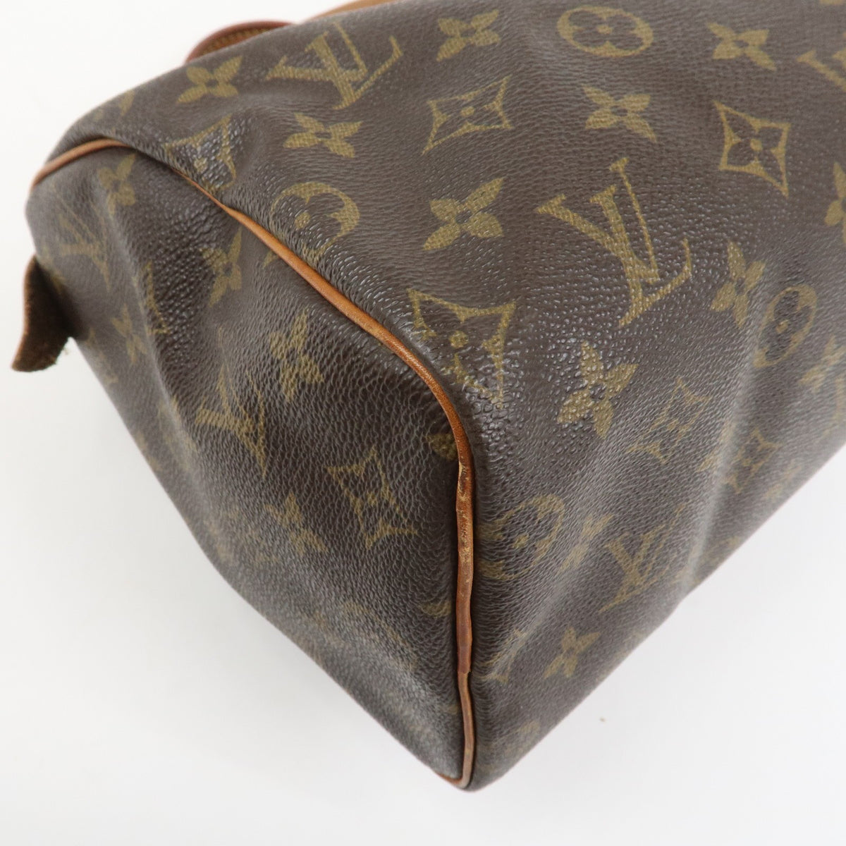 Louis Vuitton Monogram Speedy 25 Boston Bag Hand Bag Brown M41528 Auth Used F/S12