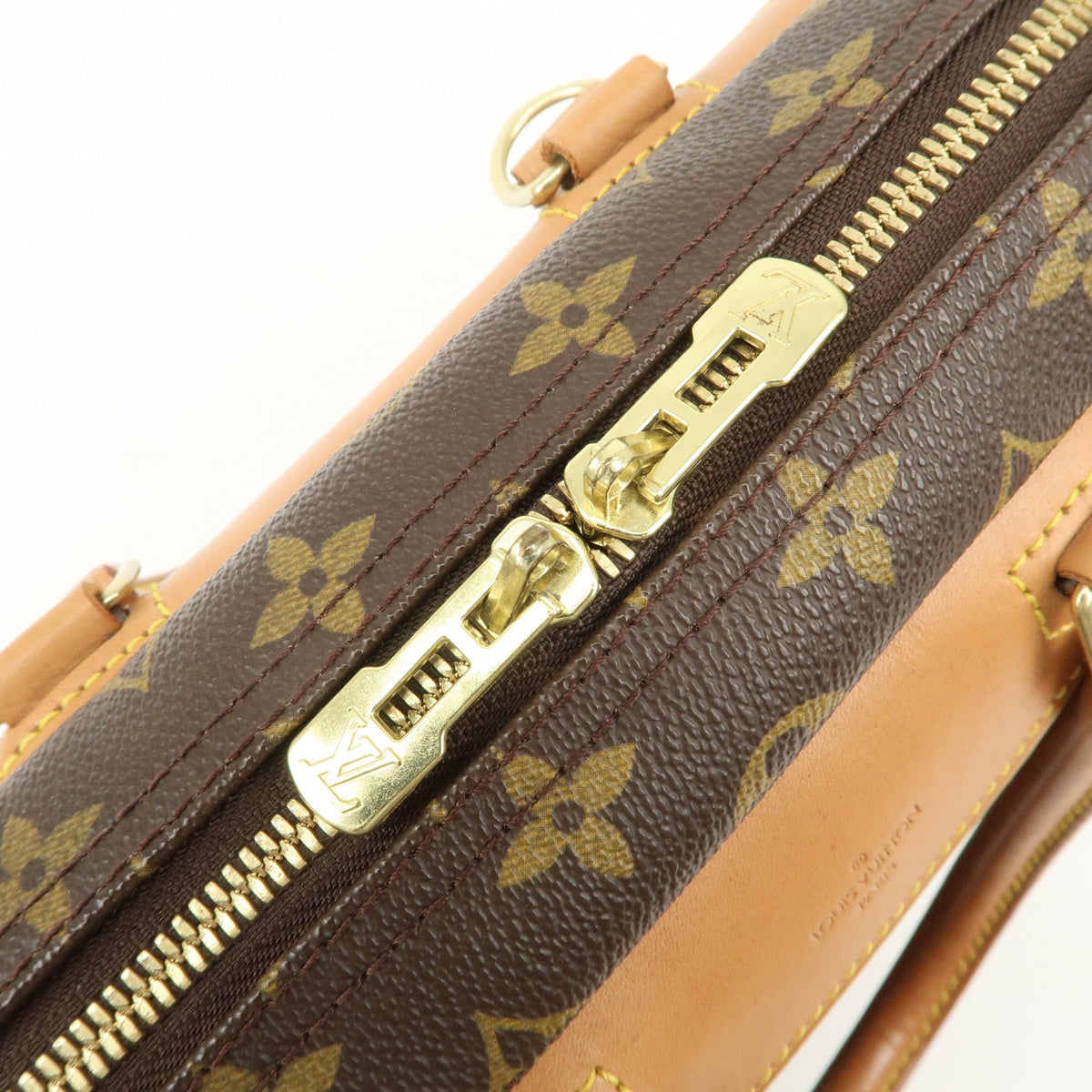 Louis Vuitton Handbag Monogram Deauville Brown M47270 Authentic Used F/S20