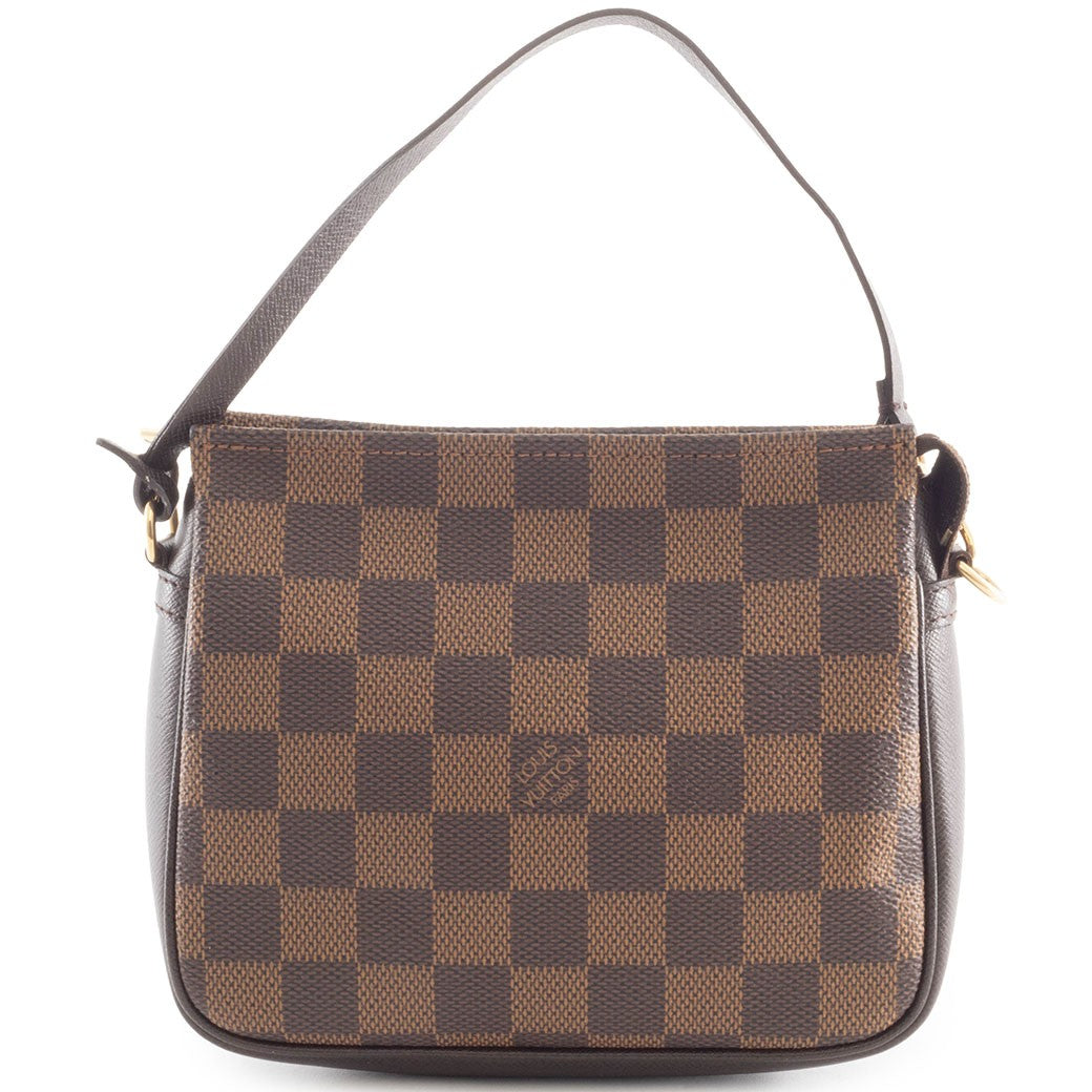 Louis Vuitton Trousses Makeup N51982 Damier Ebene Canvas Handbag Preowned0