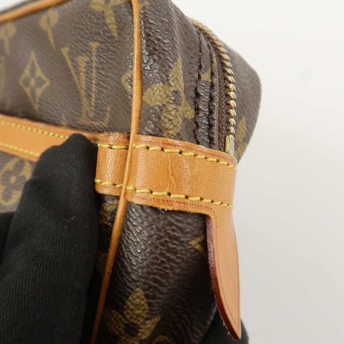 Louis Vuitton Monogram Compiegne 28 Pouch Clutch Bag Brown M51845 Auth Used F/S17