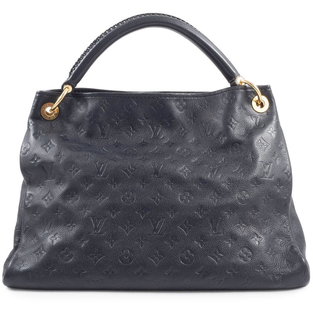 LOUIS VUITTON Artsy MM Monogram Empreinte Infini Leather Hobo Shoulder Bag Auth0