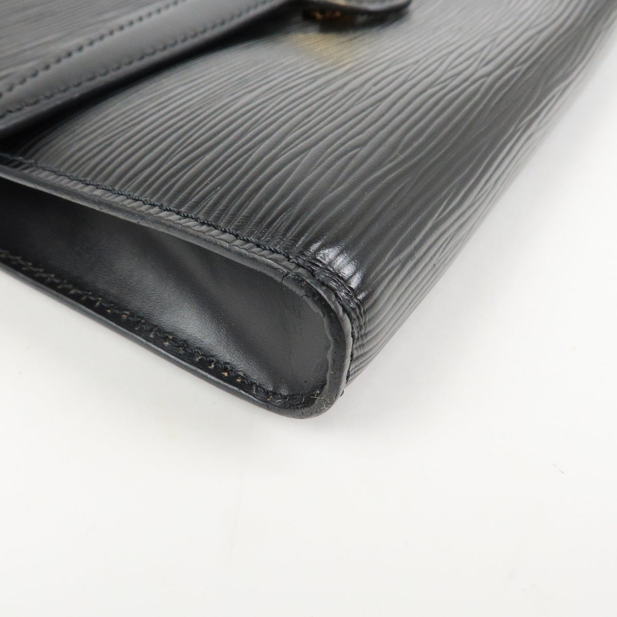 LOUIS VUITTON Arche Epi Leather Noir Black Small Convertible Bag Preowned Auth14