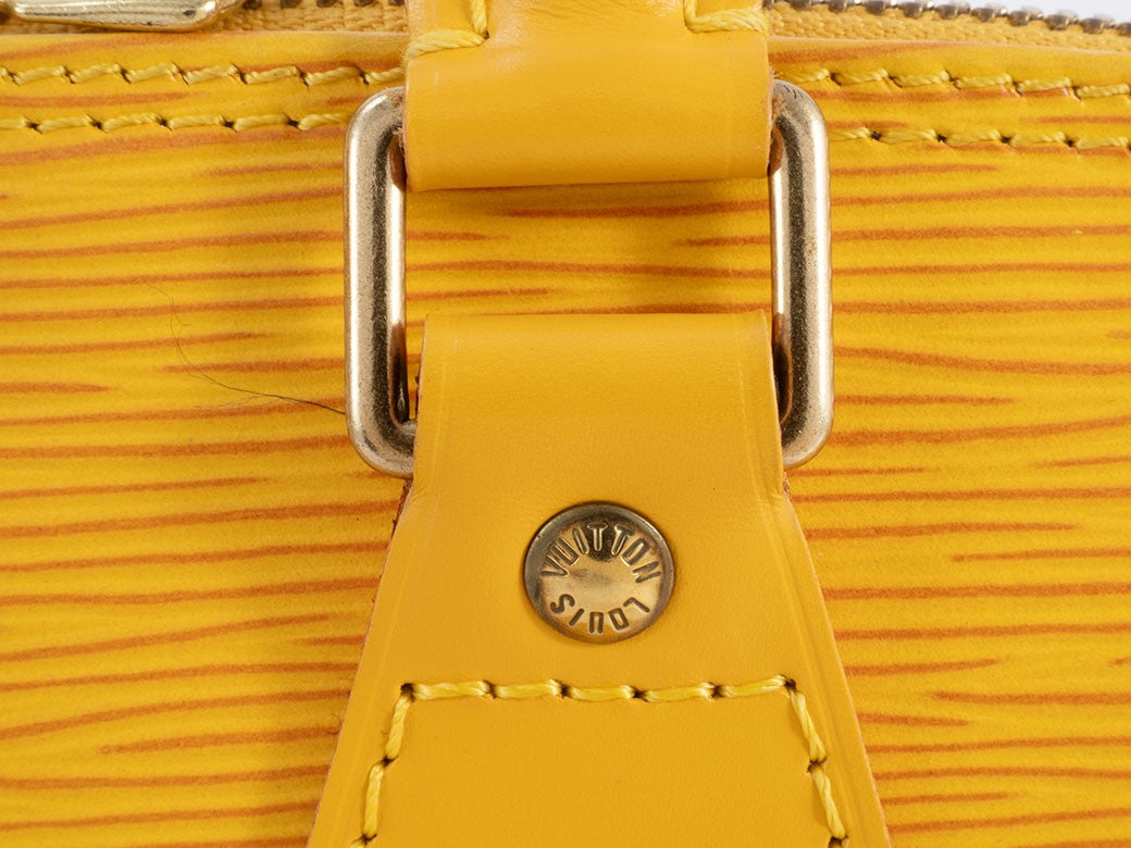 LOUIS VUITTON Alma PM Epi Leather Yellow Womens Handbag M52149 Preowned Auth12