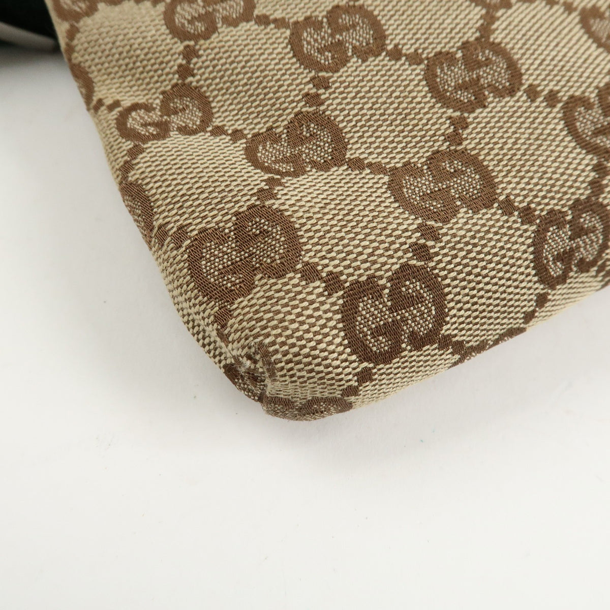 GUCCI GG Canvas Leather Waist Bag Crossbody Bag Beige Brown 28566 Auth Used F/S8