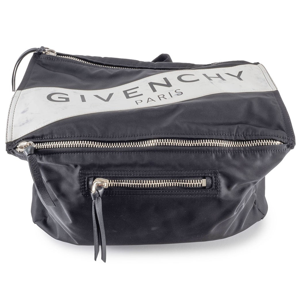 GIVENCHY Pandora Nylon Shoulder Bag Black Men Convertible Preowned Reuse Used7